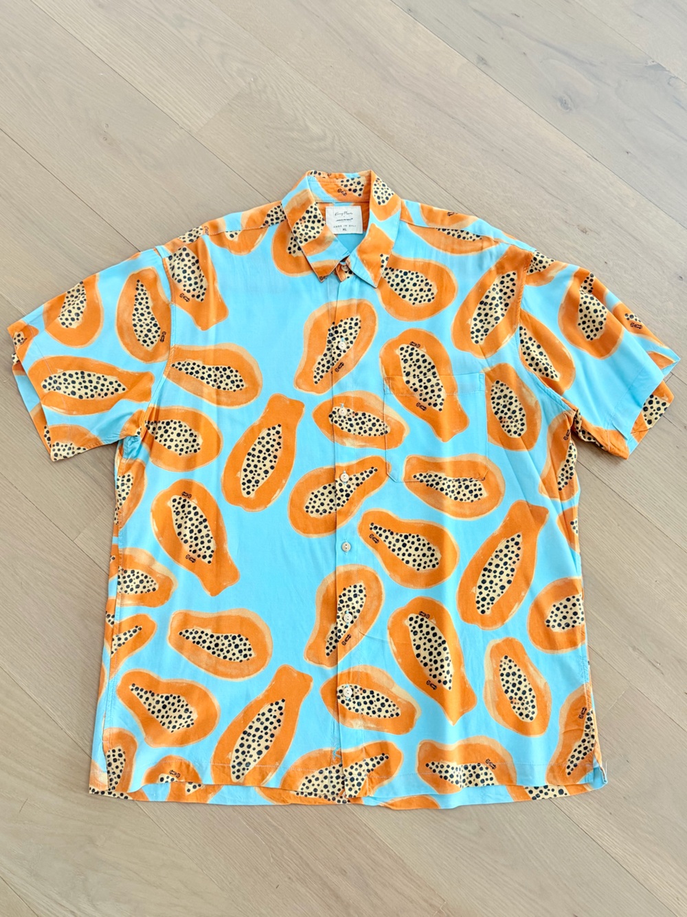 Kenny Flowers “The Papaya Prix McLaren x KF” Short Sleeve Shirt. Like new! XL